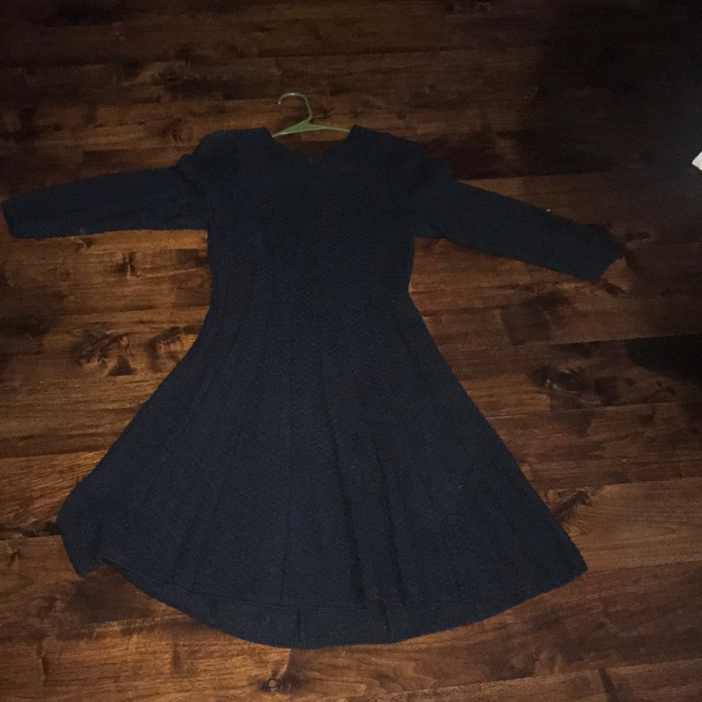 Black sweater dress